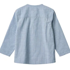 GOTS Bjørk Skjorta Blue Stripe>Wheat Outlet