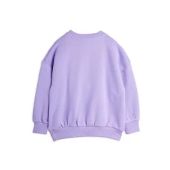 GOTS Cat With Bowtie Chenille Sweatshirt Purple>Mini Rodini Best