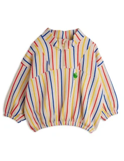 GOTS Clover Emb Half Zip Sweatshirt Multi>Mini Rodini Clearance