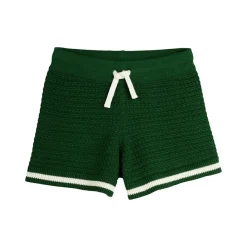 GOTS Crochet Knit Shorts Green>Mini Rodini Clearance