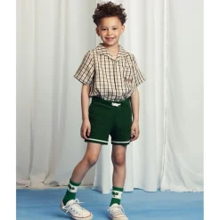 GOTS Crochet Knit Shorts Green>Mini Rodini Clearance