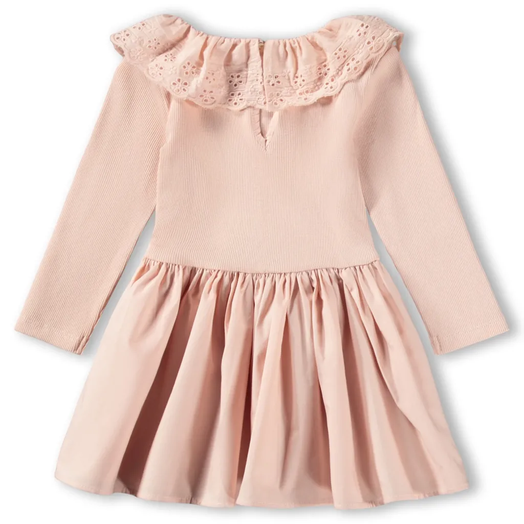 GOTS Crystala Långärmad Klänning Petal Blush>Molo Sale