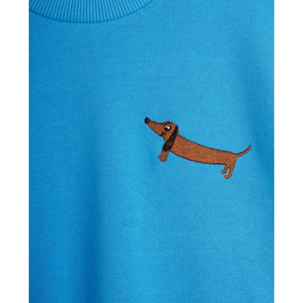 GOTS Dog Sweatshirt Blue>Mini Rodini New