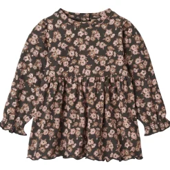 GOTS Eliane Blommig Baby-klänning Raven Anemones>Wheat Online