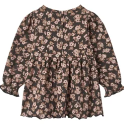 GOTS Eliane Blommig Baby-klänning Raven Anemones>Wheat Online