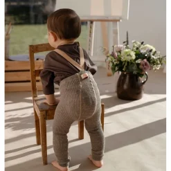 GOTS Fotlösa Strumpbyxor Charcoaly Brown><noscript><img width=