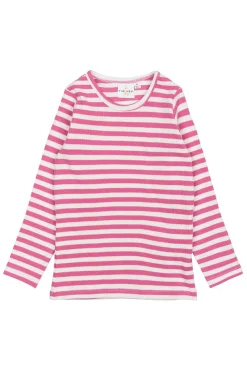 GOTS Fro Långärmad Ribbad Topp Ibis Rose Striped>The New Siblings Hot