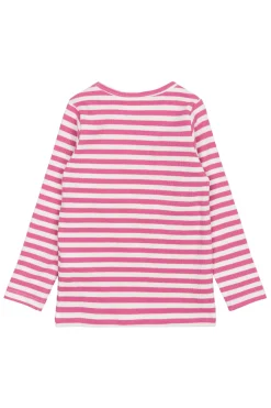 GOTS Fro Långärmad Ribbad Topp Ibis Rose Striped>The New Siblings Hot