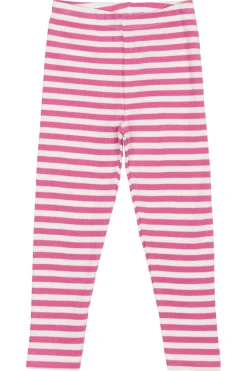 GOTS Fro Ribbade Leggings Ibis Rose Striped>The New Siblings Discount