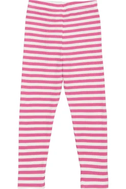 GOTS Fro Ribbade Leggings Ibis Rose Striped>The New Siblings Discount