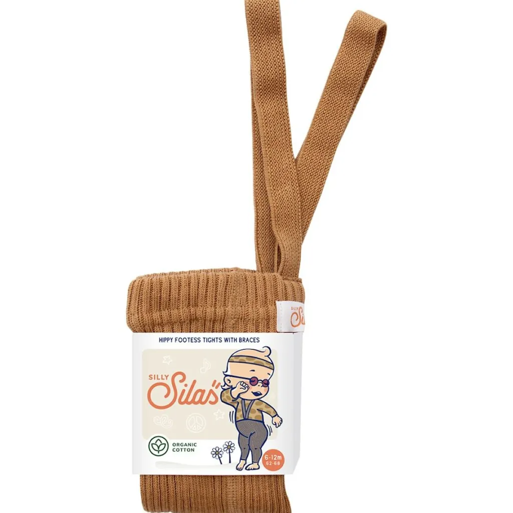 GOTS Hippy Fotlösa Strumpbyxor Amber>Silly Silas Clearance
