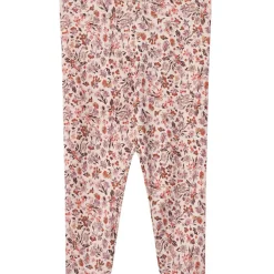 GOTS Jules Blommiga Baby-leggings Pale Rose>Wheat Sale