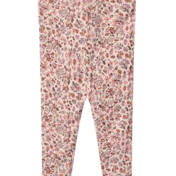 GOTS Jules Blommiga Baby-leggings Pale Rose><noscript><img width=