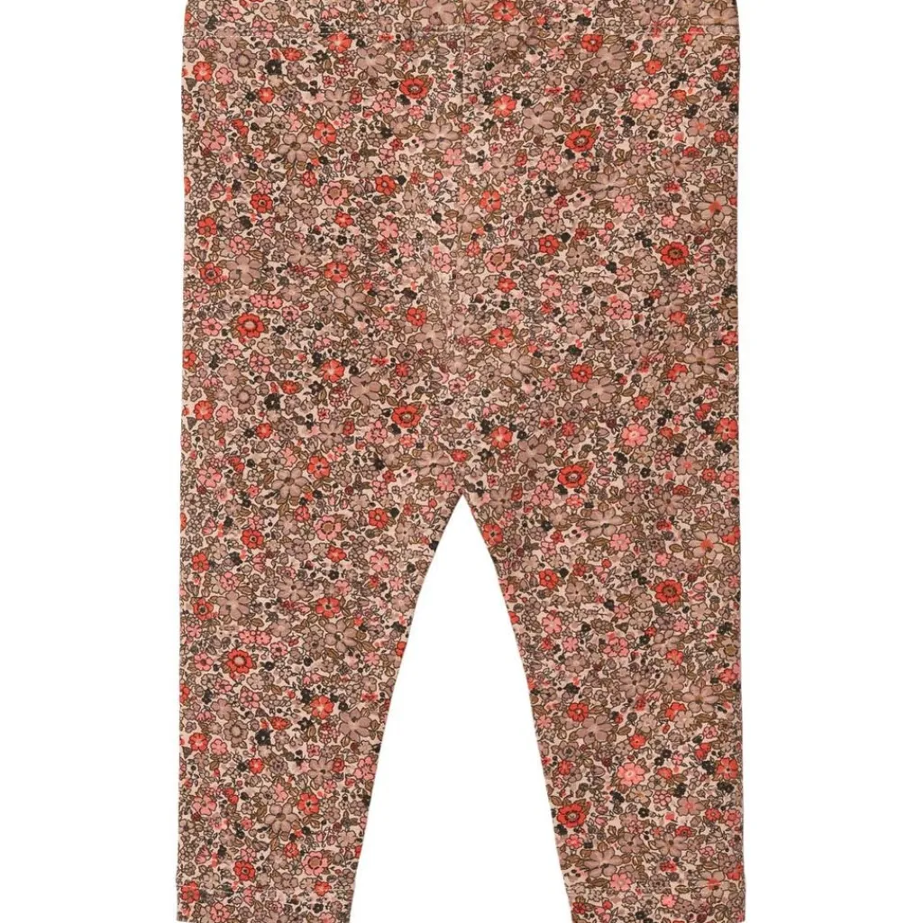 GOTS Jules Blommiga Baby-leggings rose Flower Meadow>Wheat Discount