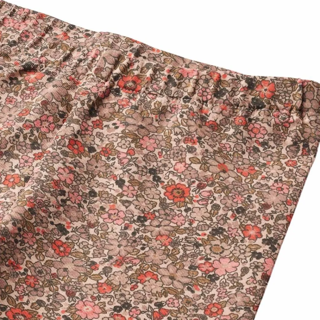 GOTS Jules Blommiga Baby-leggings rose Flower Meadow>Wheat Discount