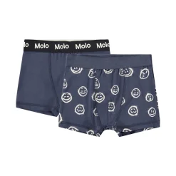 GOTS Justin 2-pack Boxershorts Moods Blue>Molo Online