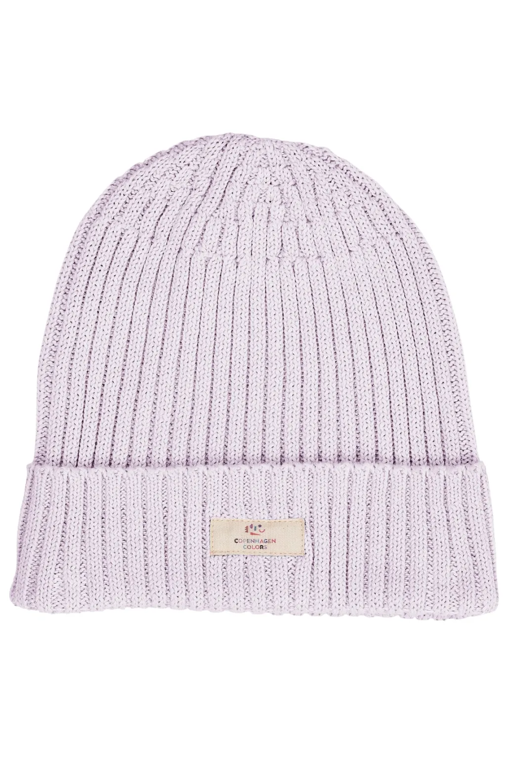 GOTS Klassisk Stickad Bomullsmössa Lavender>Copenhagen Colors Outlet