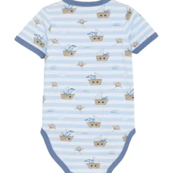GOTS Kortärmad Baby Body Aop Skyway>Minymo Hot
