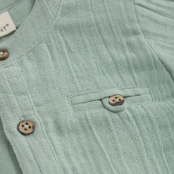 GOTS Kortärmad Muslinskjorta Jadeite>EnFant Discount