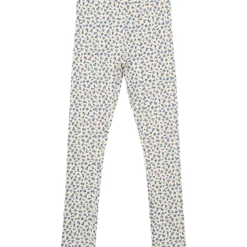 GOTS Leggings White Swan Big Flower>The New Outlet