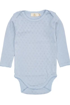 GOTS Långärmad Body Dusty Blue>Copenhagen Colors Clearance