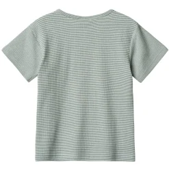 GOTS Lumi T-shirt Stormy Sea Stripe>Wheat Clearance