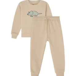 GOTS Martin Sweatshirt Set Green Dino>Buddy & Hope
