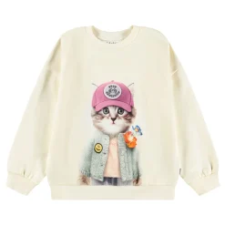 GOTS Maxi Sweatshirt Kitty Miauu>Molo Online