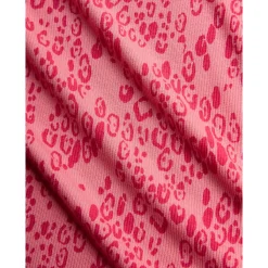 GOTS Mini Leopard Aop Kortärmad Klänning Pink><noscript><img width=