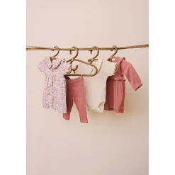 GOTS Mönstrad Baby-klänning Eggnog><noscript><img width=