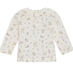 GOTS Mönstrad Långärmad T-shirt Silver Peony><noscript><img width=