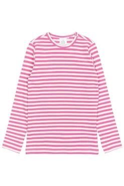 GOTS Moore Långärmad Tröja Ibis Rose Striped>The New Online