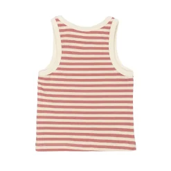 GOTS Moore Ribbad Topp Old Rose Striped><noscript><img width=