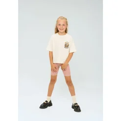 GOTS Moore Ribbade Shorts Old Rose Striped>The New
