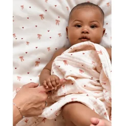 GOTS Muslin Babyfilt Bows><noscript><img width=