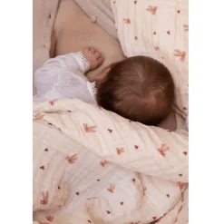 GOTS Muslin Babyfilt Bows><noscript><img width=