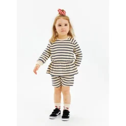 GOTS Nat Uni Shorts Mood Indigo Striped><noscript><img width=