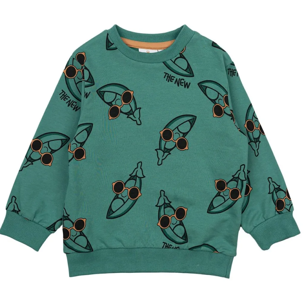GOTS Neo Sweatshirt Bottle Green>The New Siblings Clearance