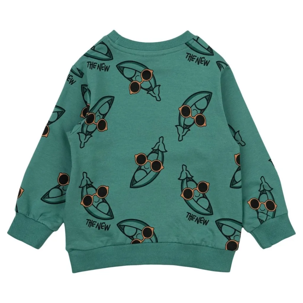 GOTS Neo Sweatshirt Bottle Green>The New Siblings Clearance