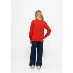 GOTS Ness Sweatshirt Poppy Red><noscript><img width=