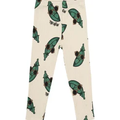 GOTS Nevi Rib Leggings White Swan>The New Siblings Outlet
