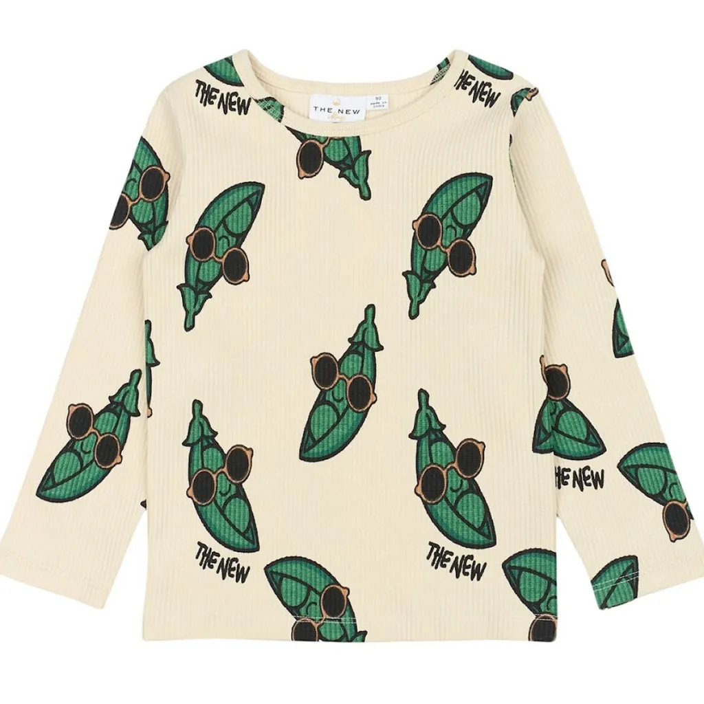 GOTS Nevi Rib Tee White Swan>The New Siblings Outlet