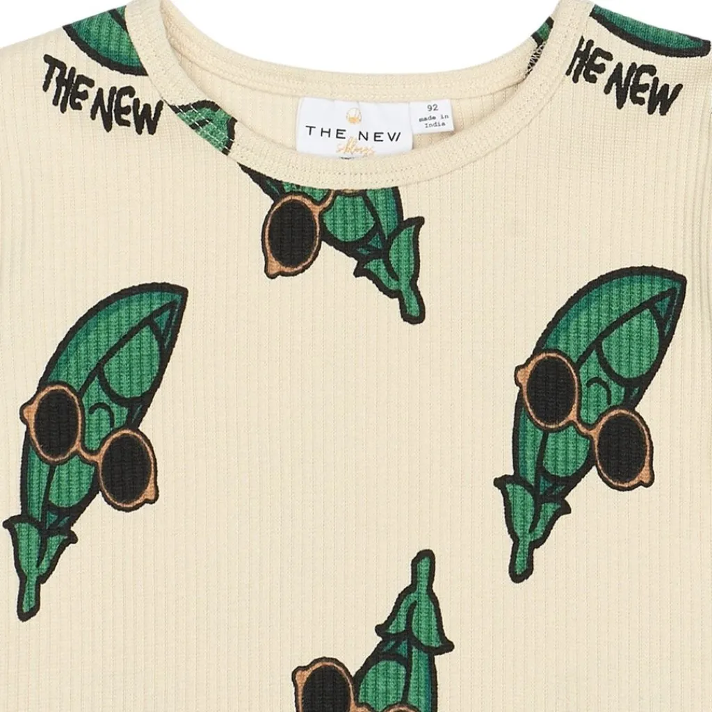 GOTS Nevi Rib Tee White Swan>The New Siblings Outlet