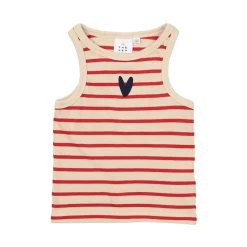 GOTS Nil Kort Topp Poppy Red Striped>The New Best