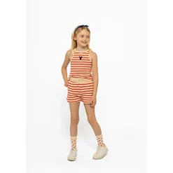 GOTS Nil Shorts Poppy Red Striped><noscript><img width=