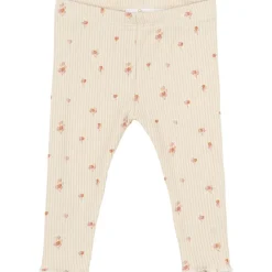 GOTS Noella Rib Leggings White Swan>The New Siblings Online