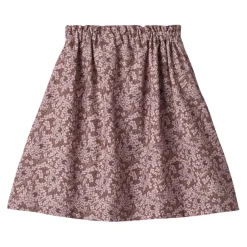 GOTS Nora Mönstrad Kjol Hydrangeas><noscript><img width=