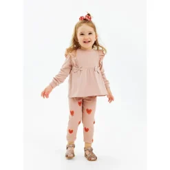GOTS Nynne Rib Leggings Adobe Rose><noscript><img width=