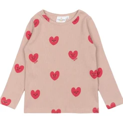 GOTS Nynne Rib Tee Adobe Rose>The New Siblings Clearance