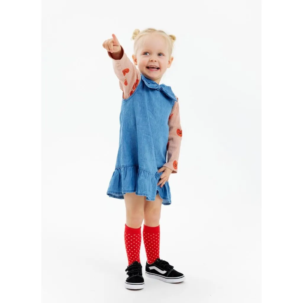 GOTS Nynne Rib Tee Adobe Rose>The New Siblings Clearance